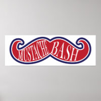 Mustache Bash - Red, White and Blue