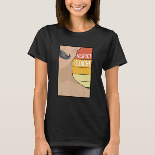 Mustache Beard Goatee Retro Bearded Humor Say T Shirt