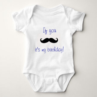 Mustache Birthday T Shirt