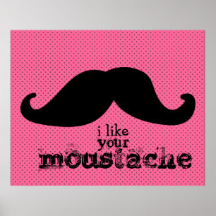 Mustache - Black Himlar-serien Poster