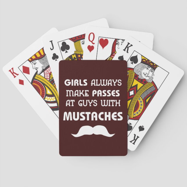 Mustache Casinokort (Baksidan)
