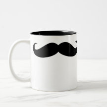 Mustache Coffee Mugg döljer lustigt mustasch