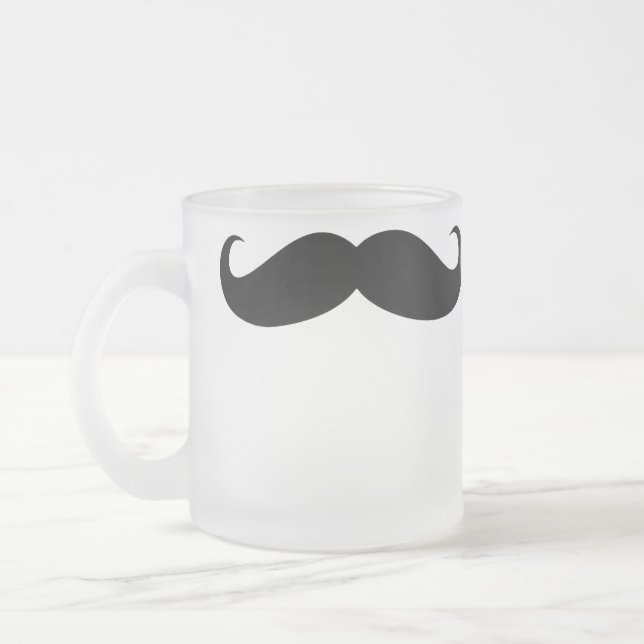 Mustache Coffee Mugg döljer lustigt mustasch (Vänster)