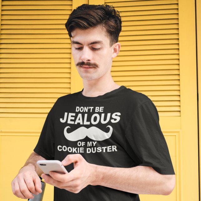 mustache COOKIE DUSTER Tee (funny mustache shirt)