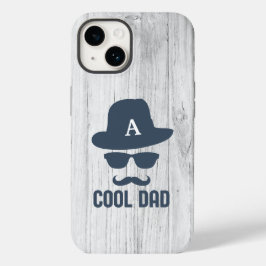 Mustache Coola Pappa Best PAPPA Aldrig Monogram In