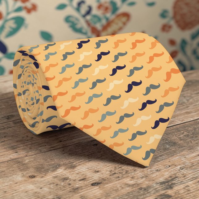 Mustache Dapper Pattern Necktie Tie Slips (Skapare uppladdad)