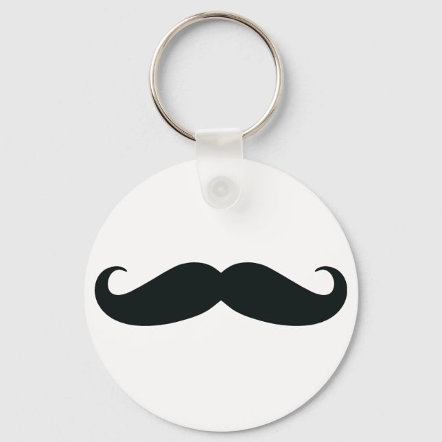Mustache-design Nyckelring (Framsida)