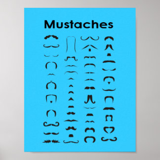 Mustache-diagram Poster en fin gåva