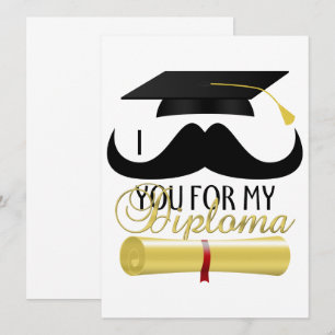 Mustache dig för min inbjudan till Diploma Student