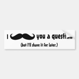 Mustache döljer lustigt mustasch ansiktshår bildekal
