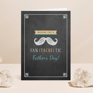 Mustache Fars dag (Fläkt-Tache-Tic) Kort