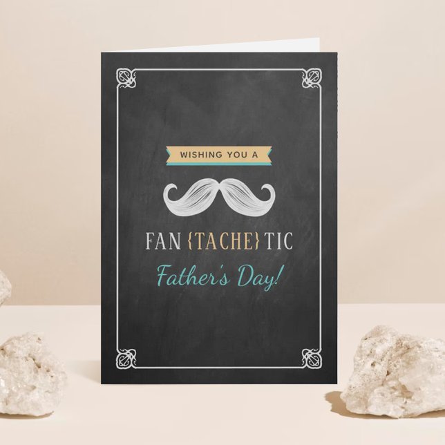 Mustache Fars dag (Fläkt-Tache-Tic) Kort (Skapare uppladdad)