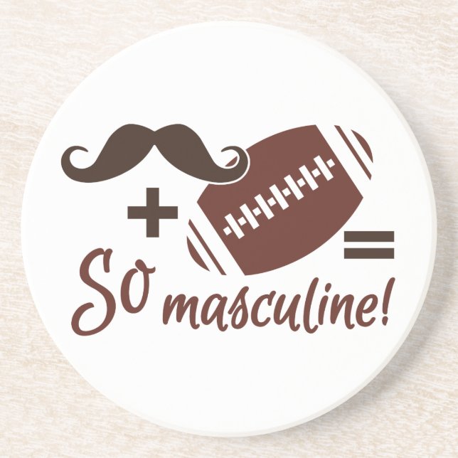Mustache & Football underlägg (Framsidan)