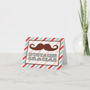 Mustache Gracias Tackkort