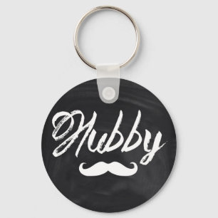 Mustache Groom Honeymoon hubby Nyckelring