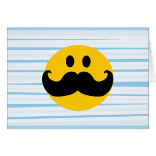 Mustache Hälsningskort