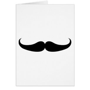 Mustache Hälsningskort