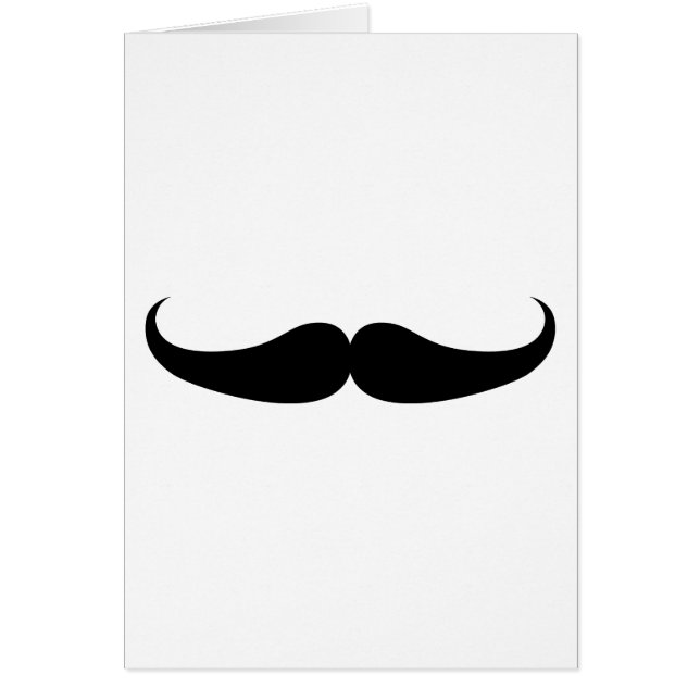 Mustache Hälsningskort (Framsidan)