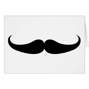 Mustache Hälsningskort