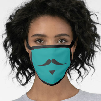 MUSTACHE "Herr Thomas" ansikte mask på akvarium