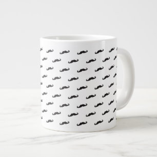 Mustache hipster mönster 2 jumbo mugg