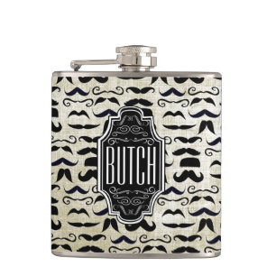 Mustache Hipster Mönster Fickplunta