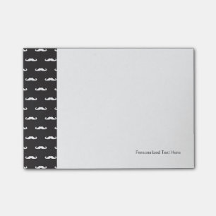 Mustache hipster mönster post-it block