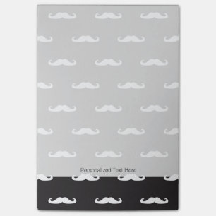 Mustache hipster mönster post-it block
