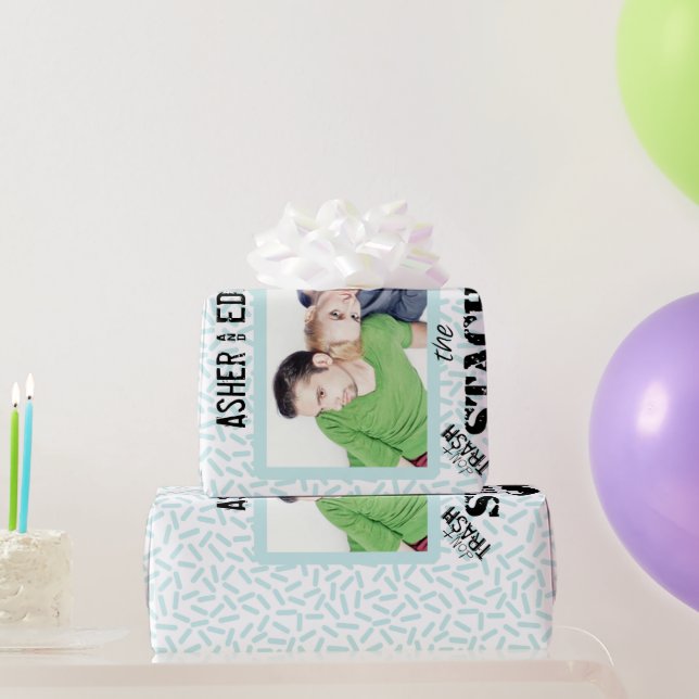 Mustache Hipster Mönster Presentpapper (Festgåvor)