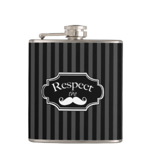 Mustache Hipster Retro Mönster Fickplunta