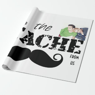 Mustache Hipster Retro Mönster Presentpapper