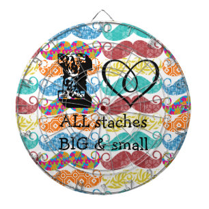 Mustache Hipster Vintage Retro Darttavla