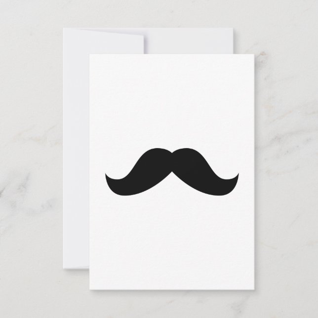 Mustache-inbjudan Inbjudningar (Framsida)
