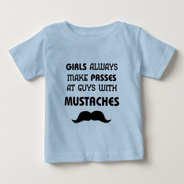 Mustache Infant T-Shirt (Framsida)