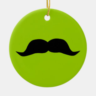 Mustache Julgransprydnad Keramik