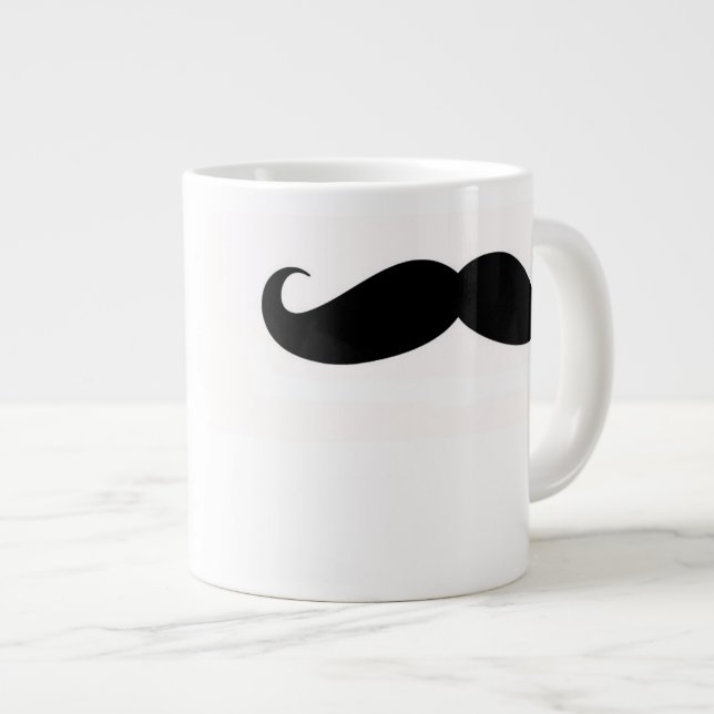 Mustache-kaffe mugg jumbo mugg (Framsida höger)