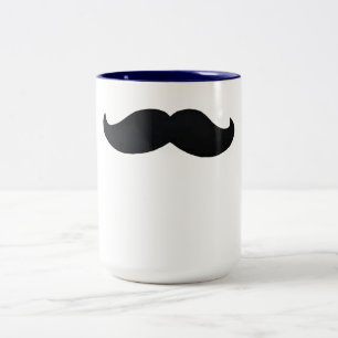Mustache-kaffe mugg lustigast svarta mustasch