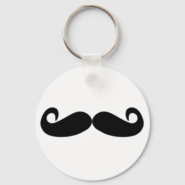 Mustache Keychain Nyckelring (Framsida)