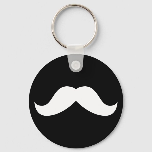Mustache Keychain Nyckelring (Framsida)