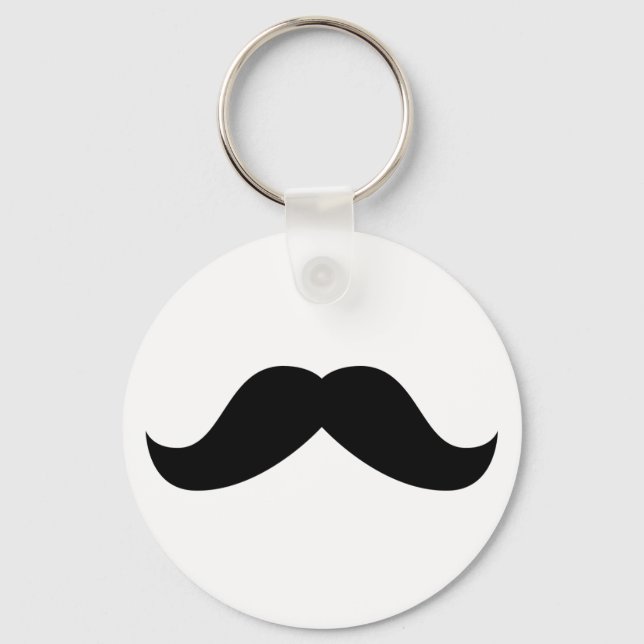 Mustache Keychain Nyckelring (Framsida)