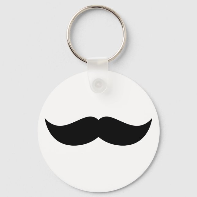 Mustache Keychain Nyckelring (Framsida)