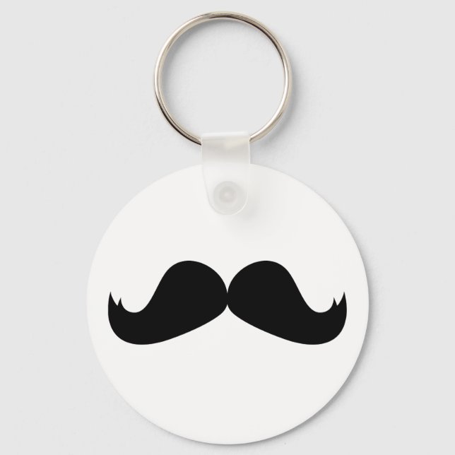 Mustache Keychain Nyckelring (Framsida)