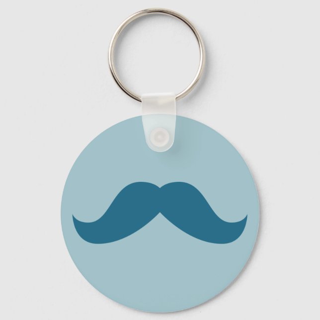 Mustache Keychain Nyckelring (Framsida)
