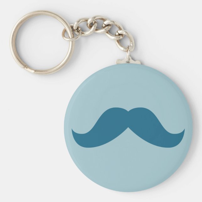 Mustache Keychain Nyckelring (Framsidan)