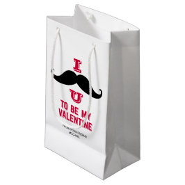 Mustache Kids Classroom Valentine Gift Bag
