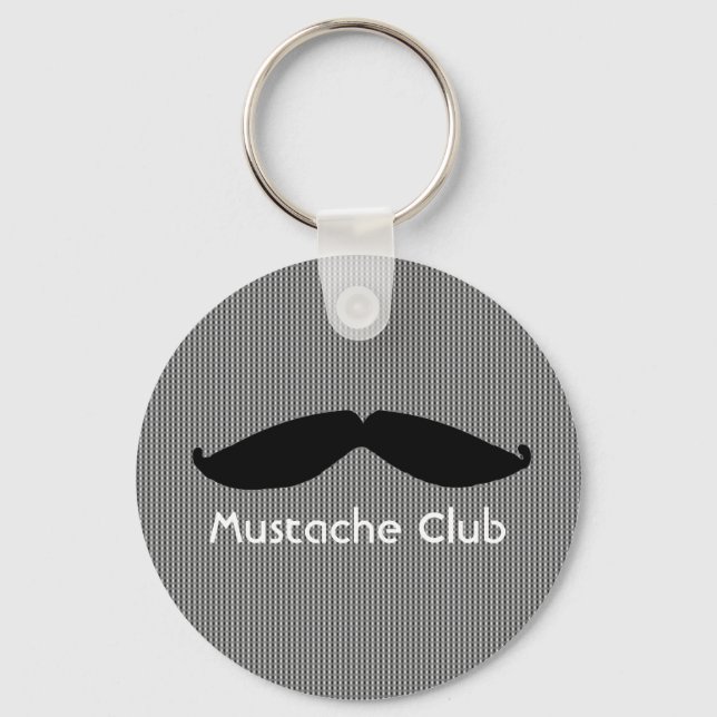 Mustache-Klubb Nyckelring (Framsida)