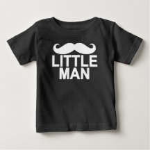 Mustache Little Man Baby & Småbarn Shirts.png