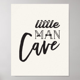 Mustache Little Man Cave Boy Baby Nursery Art Poster