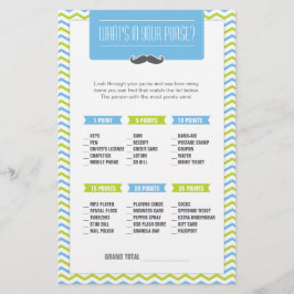 Mustache/Little Man What's in your Purse Game