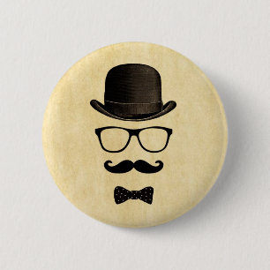 Mustache Man Knapp